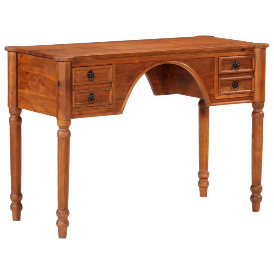 vidaXL Bureau met lades 110x50x76 cm massief acaciahout vidaXL Bureau met lades 110x50x76 cm massief acaciahout afbeelding 1