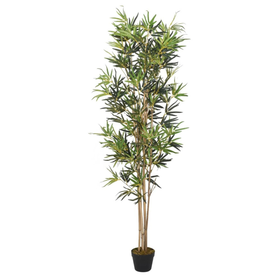 vidaXL Kunstplant bamboe 828 bladeren 150 cm groen afbeelding 1