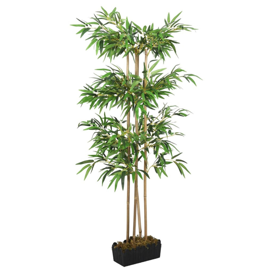 vidaXL Kunstplant bamboe 380 bladeren 80 cm groen afbeelding 1