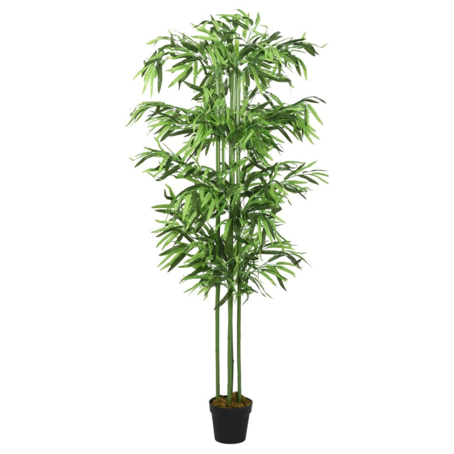 vidaXL Kunstplant bamboe 864 bladeren 180 cm groen afbeelding 1