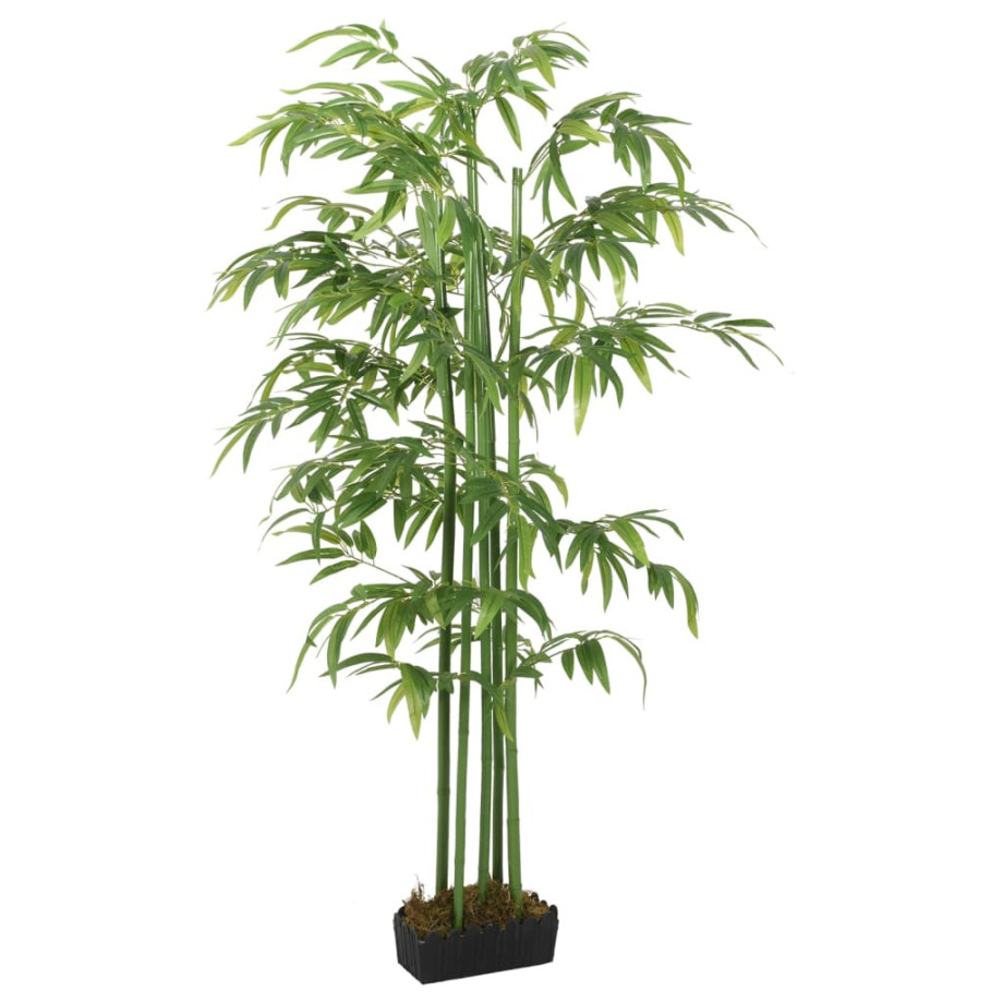vidaXL Kunstplant bamboe 240 bladeren 80 cm groen afbeelding 1