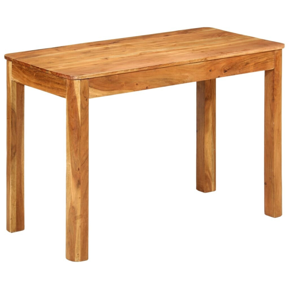 vidaXL Eettafel 110x55x76 cm massief acaciahout afbeelding 1