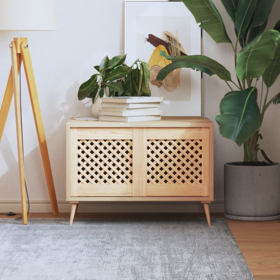 vidaXL Kastdeuren met latwerk 2 st 39,5x39,5 cm massief grenenhout vidaXL Kastdeuren met latwerk 2 st 39,5x39,5 cm massief grenenhout afbeelding 1