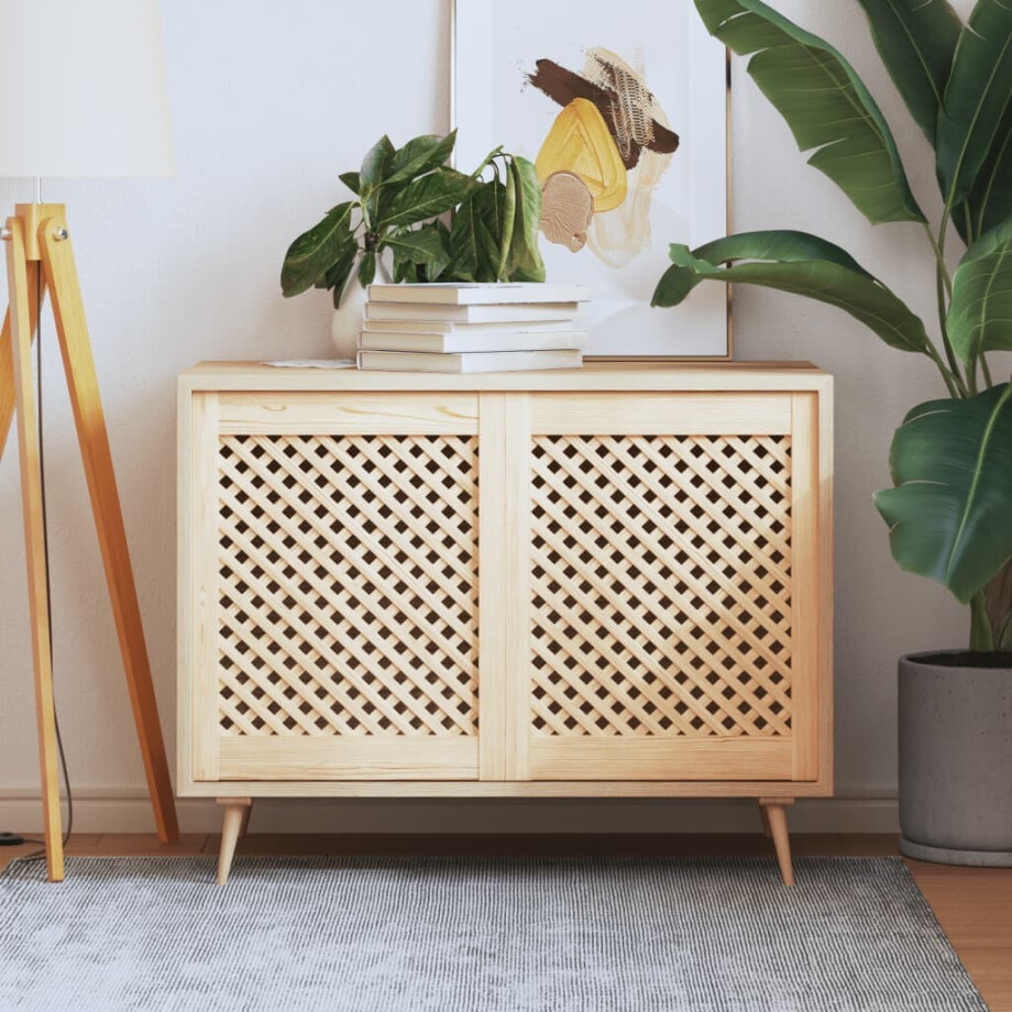 vidaXL Kastdeuren met latwerk 2 st 49,5x61,5 cm massief grenenhout vidaXL Kastdeuren met latwerk 2 st 49,5x61,5 cm massief grenenhout afbeelding 1