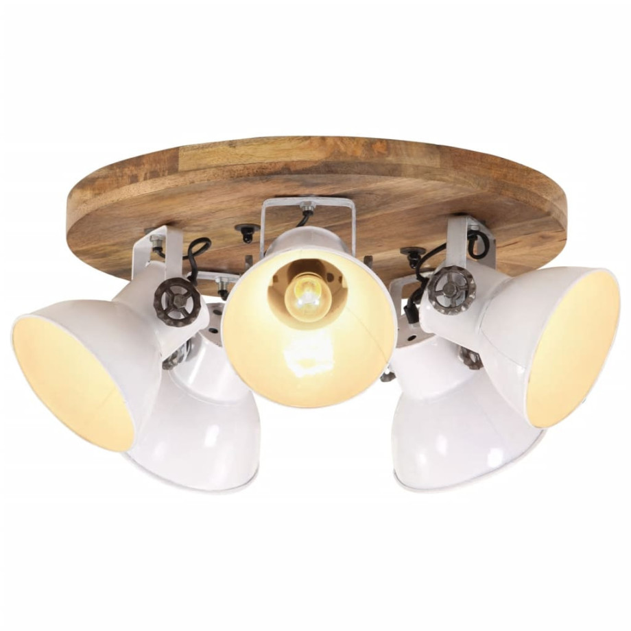 vidaXL Plafondlamp 25 W E27 50x50x25 cm wit afbeelding 1