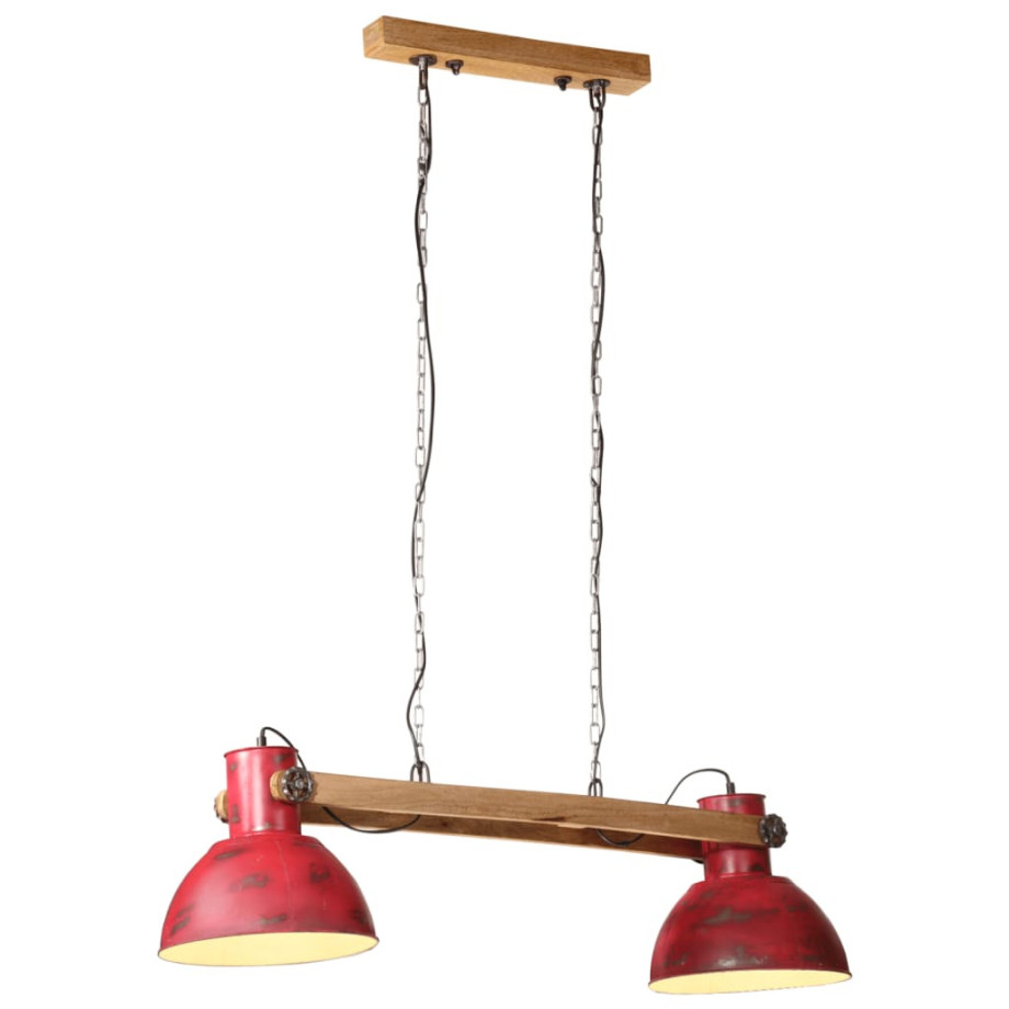 vidaXL Hanglamp 25 W E27 85x28x109 cm verweerd rood afbeelding 1