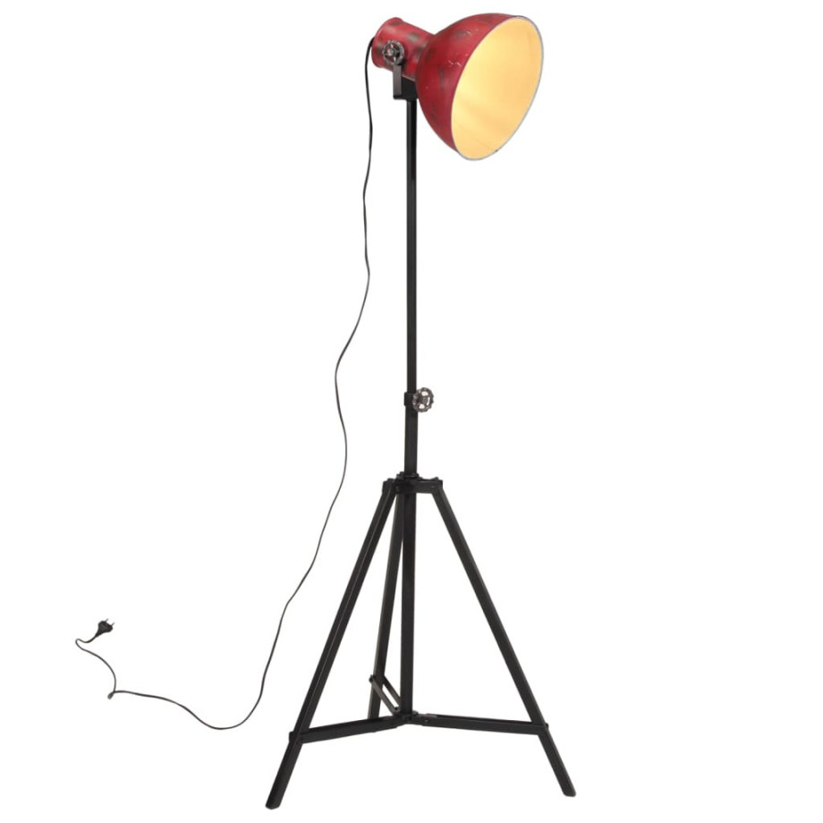 vidaXL Vloerlamp 25 W E27 61x61x90/150 cm verweerd rood afbeelding 1