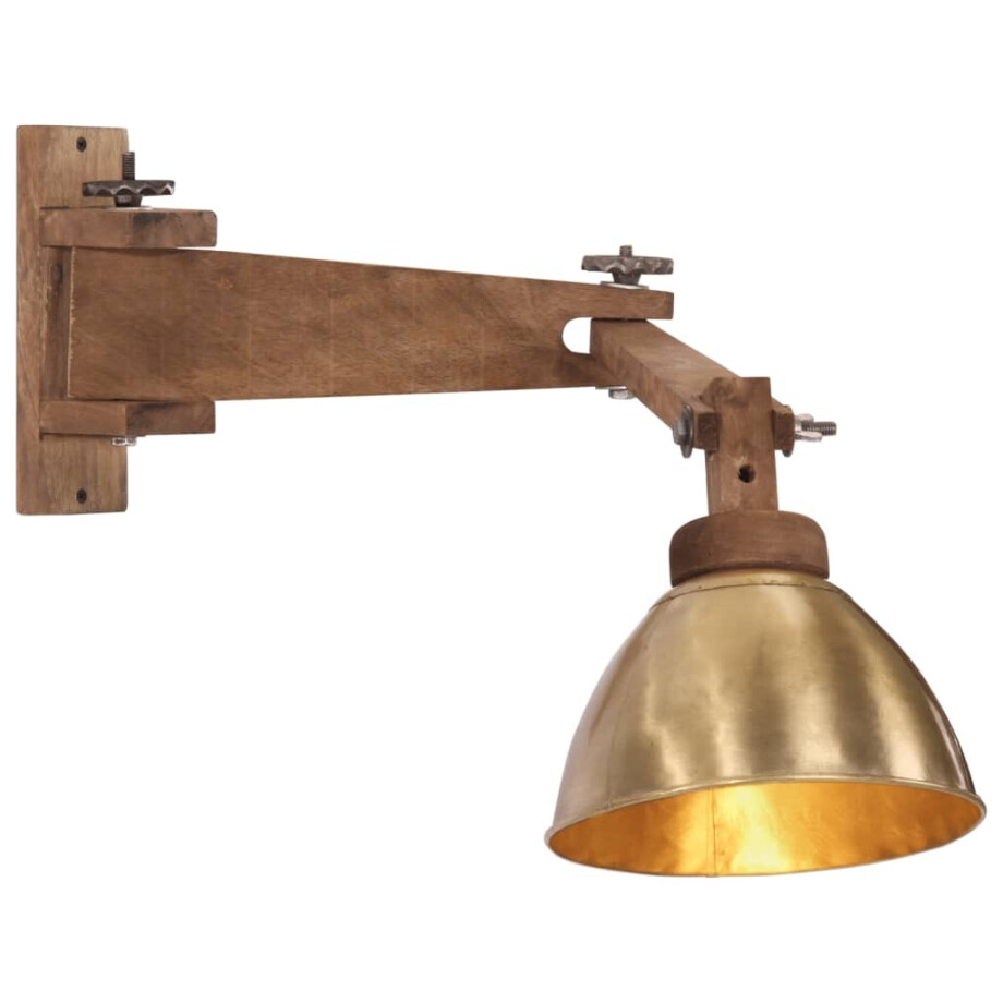 vidaXL Wandlamp 25 W E27 antiek messingkleurig afbeelding 1