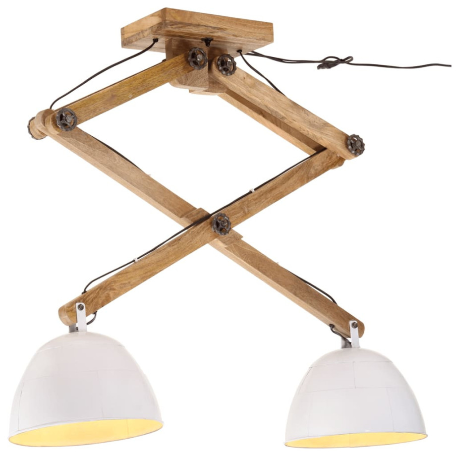 vidaXL Plafondlamp 25 W E27 29x18x85 cm wit afbeelding 1