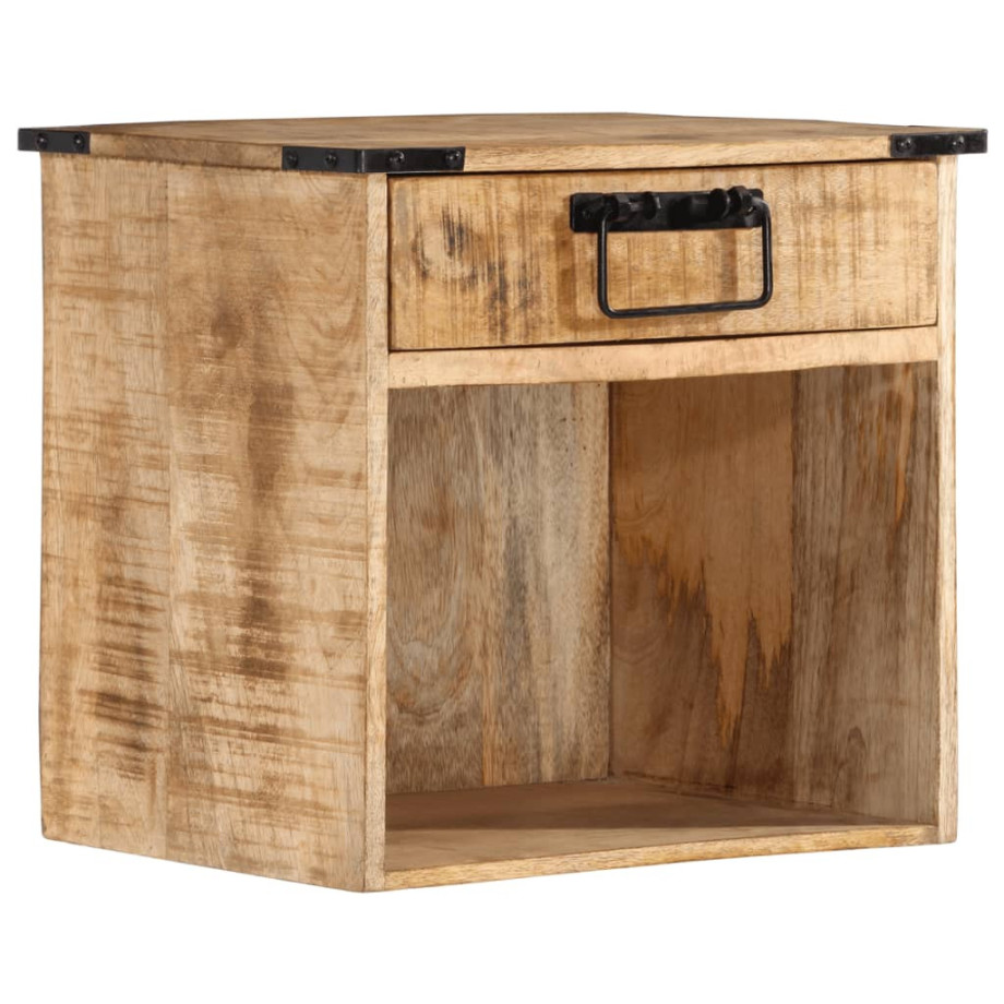 vidaXL Nachtkastje 40x30x37 cm massief mangohout vidaXL Nachtkastje 40x30x37 cm massief mangohout afbeelding 1