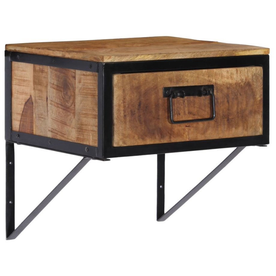 vidaXL Nachtkastje 40x35x40 cm massief mangohout afbeelding 1
