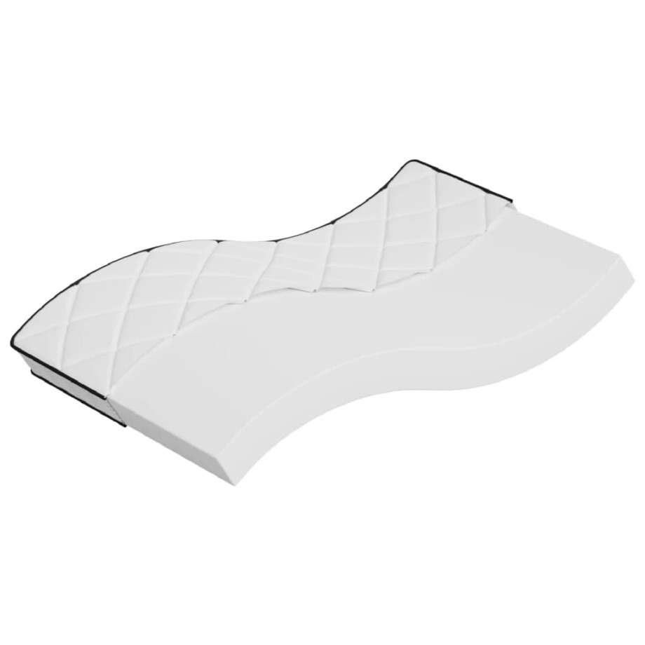 vidaXL Schuimmatras middelzacht 90x200 cm afbeelding 1