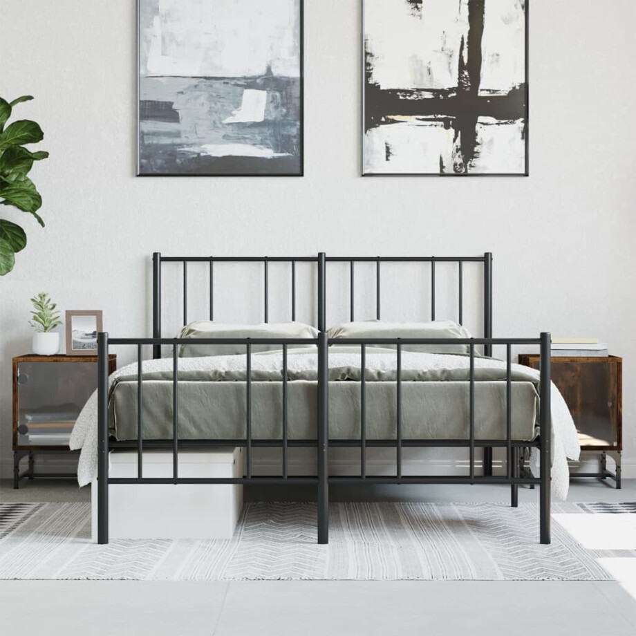 vidaXL Nachtkastjes met glazen deuren 2 st 35x37x50 cm gerookt eiken vidaXL Nachtkastjes met glazen deuren 2 st 35x37x50 cm gerookt eiken afbeelding 1