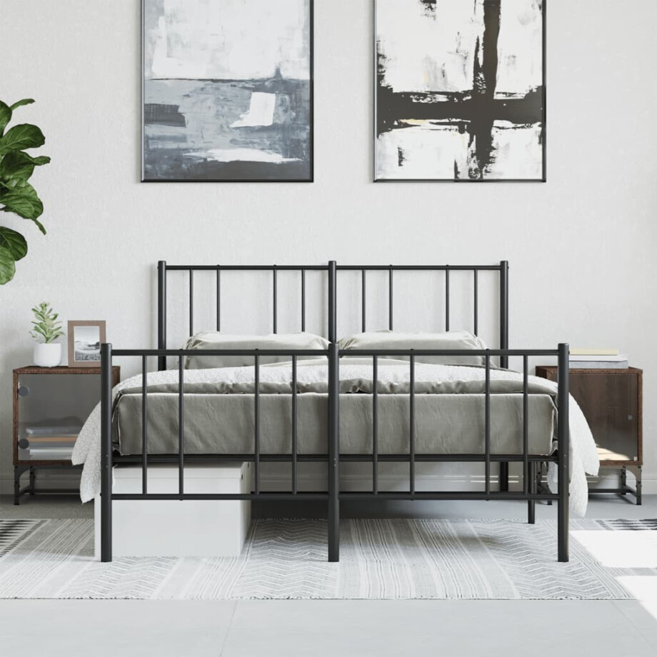 vidaXL Nachtkastjes met glazen deuren 2 st 35x37x50 cm bruineikenkleur afbeelding 1