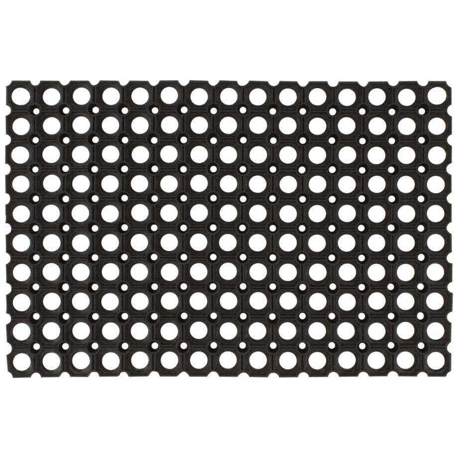vidaXL Deurmat rechthoekig 60x80 cm rubber vidaXL Deurmat rechthoekig 60x80 cm rubber afbeelding 1