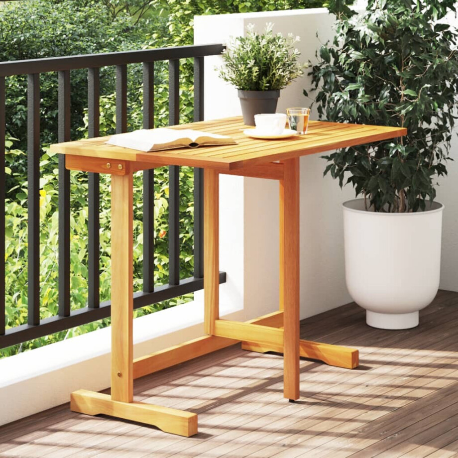 vidaXL Balkontafel inklapbaar 90x60x72 cm massief acaciahout afbeelding 1