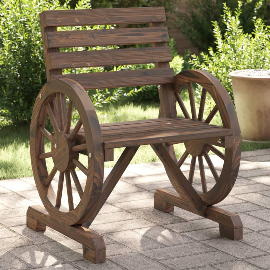 vidaXL Tuinstoelen 2 st 58x58x78,5 cm massief vurenhout afbeelding 1