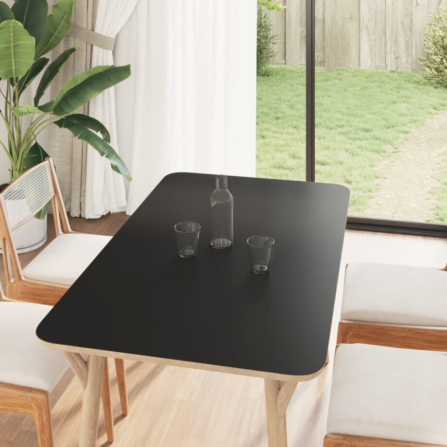 vidaXL Meubelsticker Zelfklevend Mat Zwart 90x500 cm PVC afbeelding 1