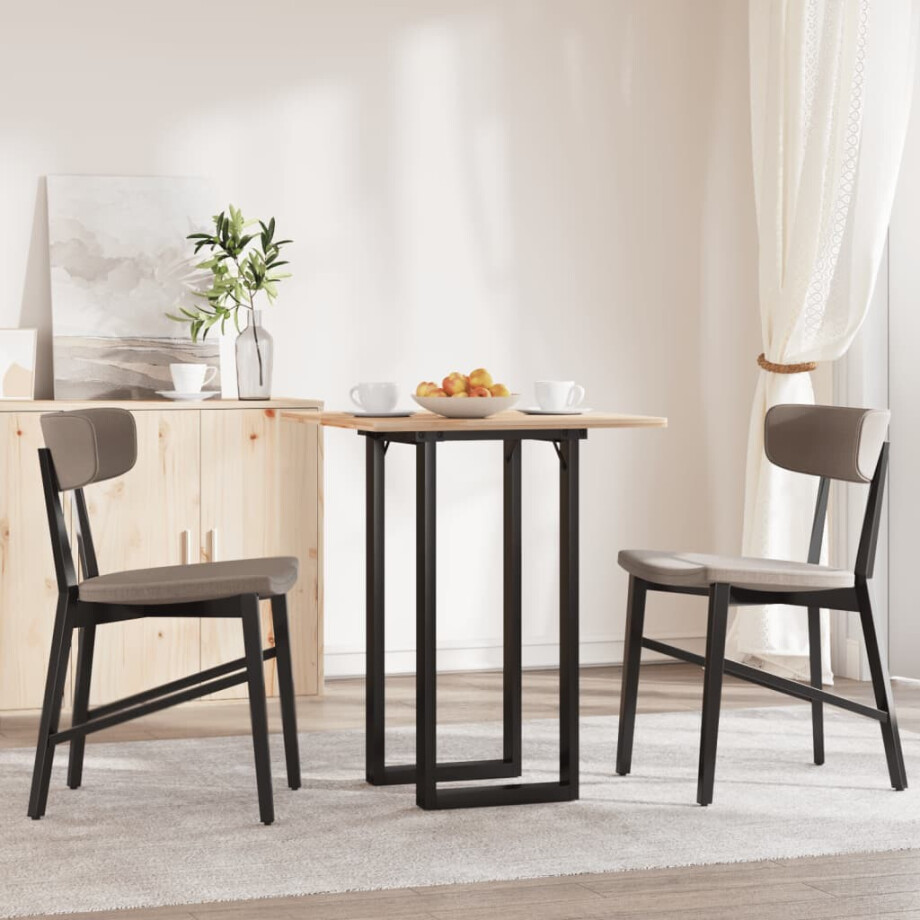 vidaXL Eettafelpoten O-frame 80x40x73 cm staal afbeelding 1