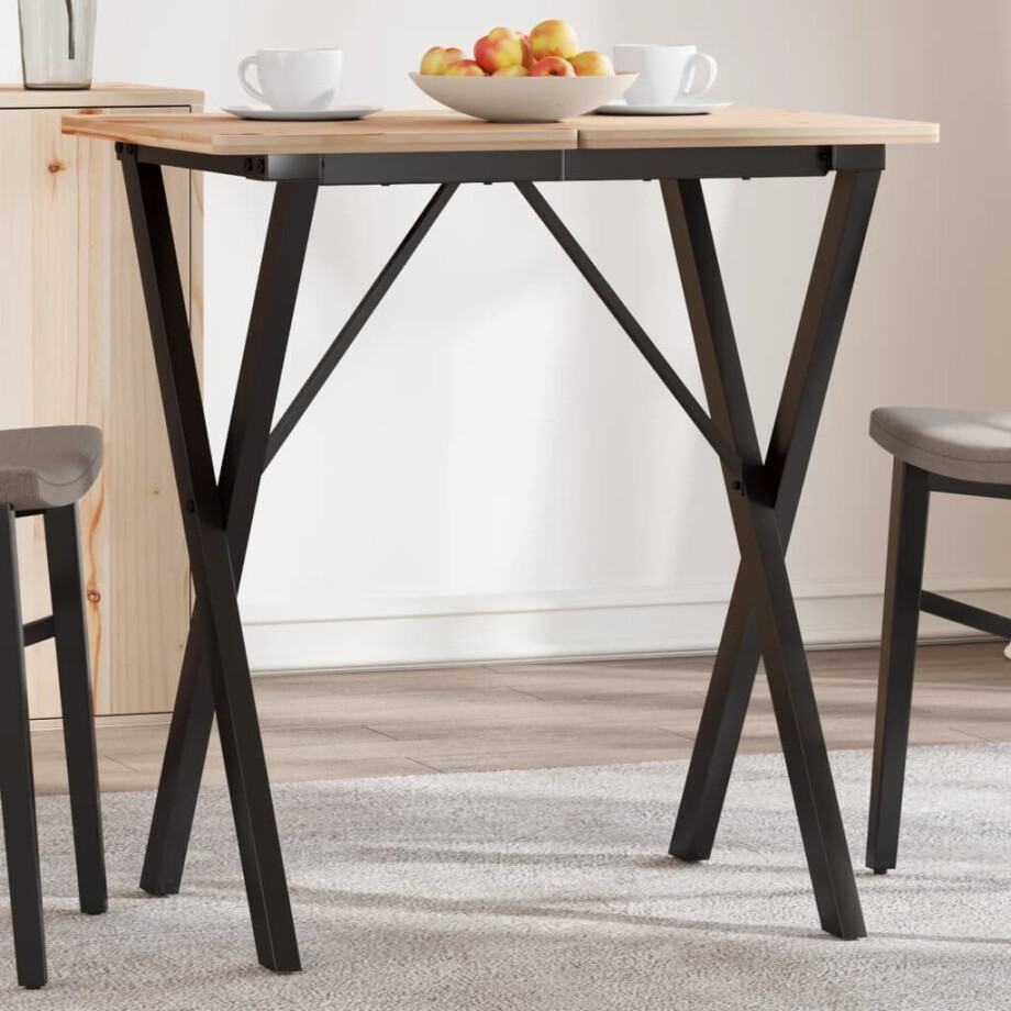 vidaXL Eettafelpoten X-frame 50x40x73 cm staal afbeelding 1
