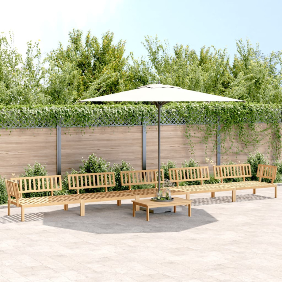 vidaXL 6-delige Loungeset pallet massief acaciahout vidaXL 6-delige Loungeset pallet massief acaciahout afbeelding 1