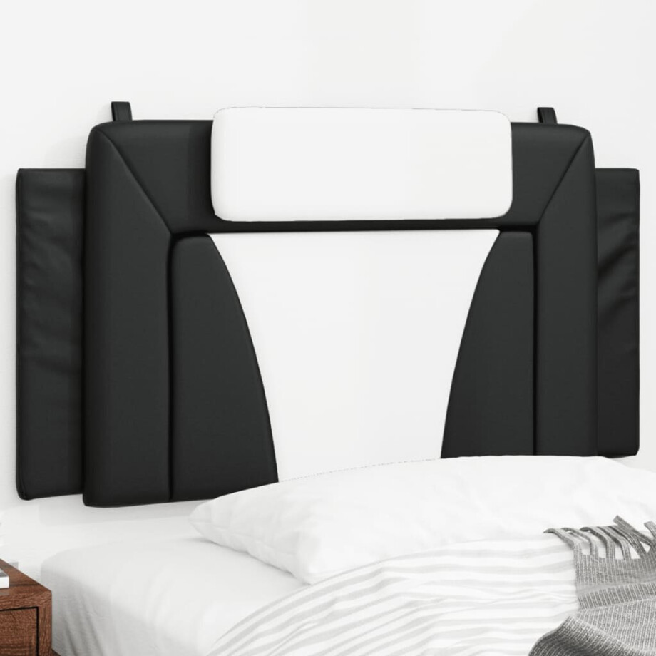 vidaXL Hoofdbordkussen "Viana" Zwart-wit 100 cm Kunstleer vidaXL Hoofdbordkussen "Viana" Zwart-wit 100 cm Kunstleer afbeelding 1