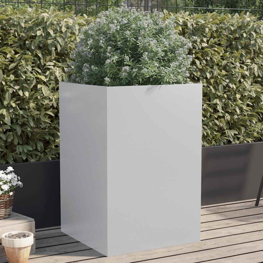 vidaXL Plantenbak 52x48x75 cm gegalvaniseerd staal zilverkleurig vidaXL Plantenbak 52x48x75 cm gegalvaniseerd staal zilverkleurig afbeelding 1