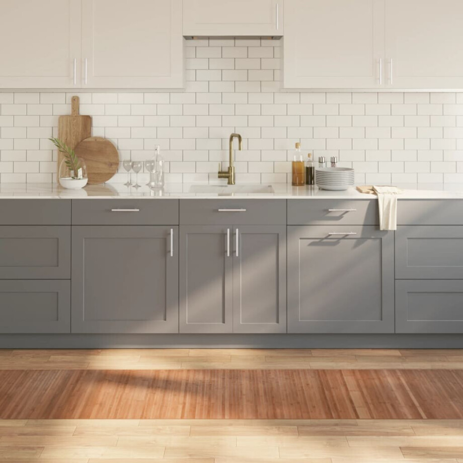 vidaXL Vloerkleed rechthoekig 60x300 cm bamboe naturel afbeelding 1