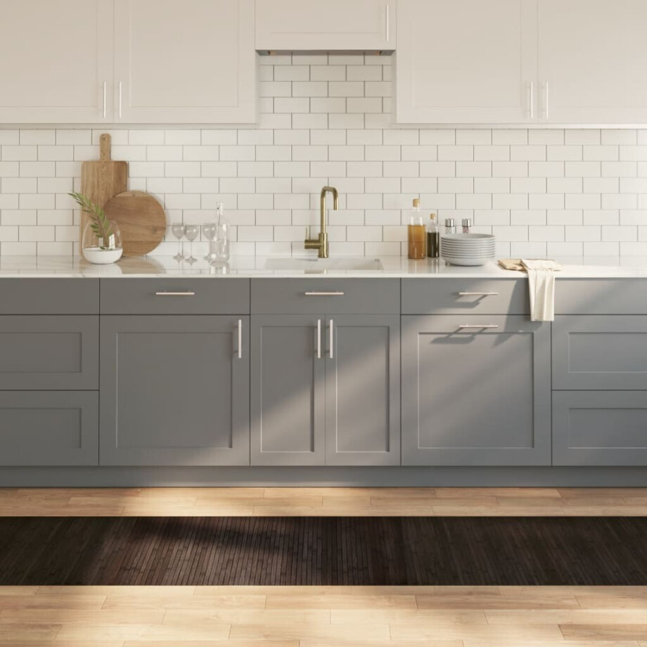 vidaXL Vloerkleed rechthoekig 60x400 cm bamboe donkerbruin afbeelding 1