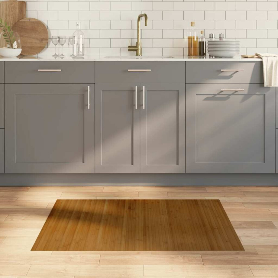 vidaXL Vloerkleed rechthoekig 70x100 cm bamboe bruin afbeelding 1