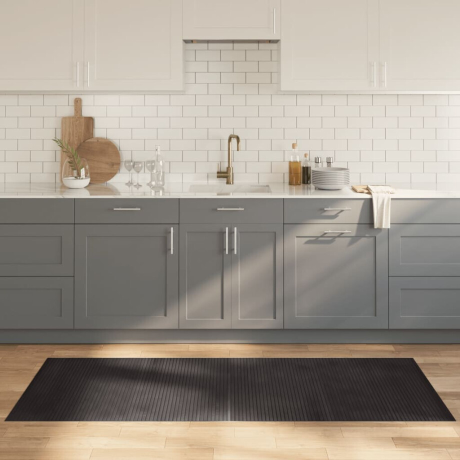 vidaXL Vloerkleed rechthoekig 80x200 cm bamboe donkerbruin vidaXL Vloerkleed rechthoekig 80x200 cm bamboe donkerbruin afbeelding 1