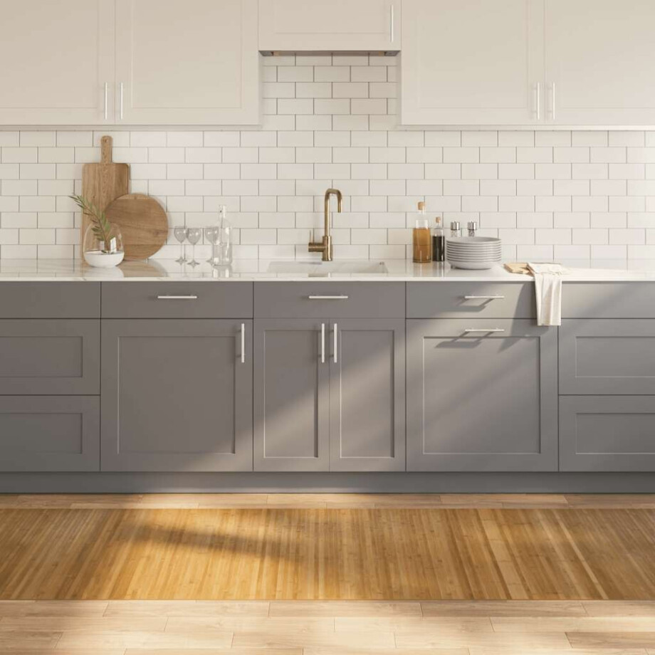 vidaXL Vloerkleed rechthoekig 80x400 cm bamboe naturel afbeelding 1