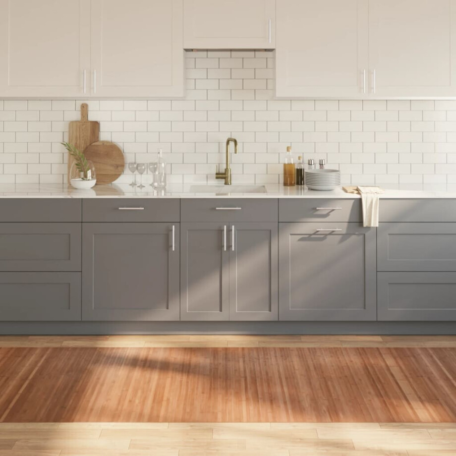 vidaXL Vloerkleed rechthoekig 100x300 cm bamboe naturel afbeelding 1