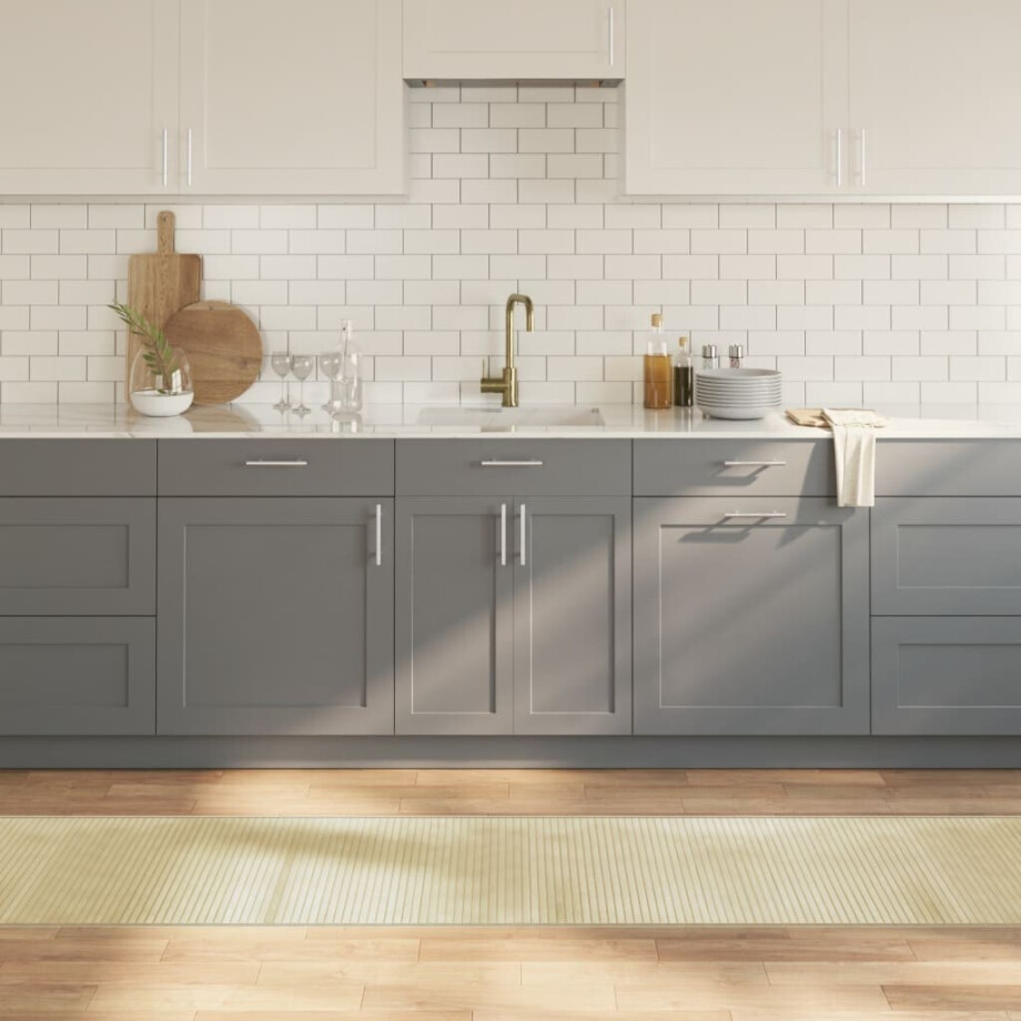 vidaXL Vloerkleed rechthoekig 60x1000 cm bamboe lichtnaturel afbeelding 1