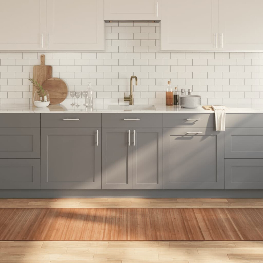 vidaXL Vloerkleed rechthoekig 70x300 cm bamboe naturel afbeelding 1