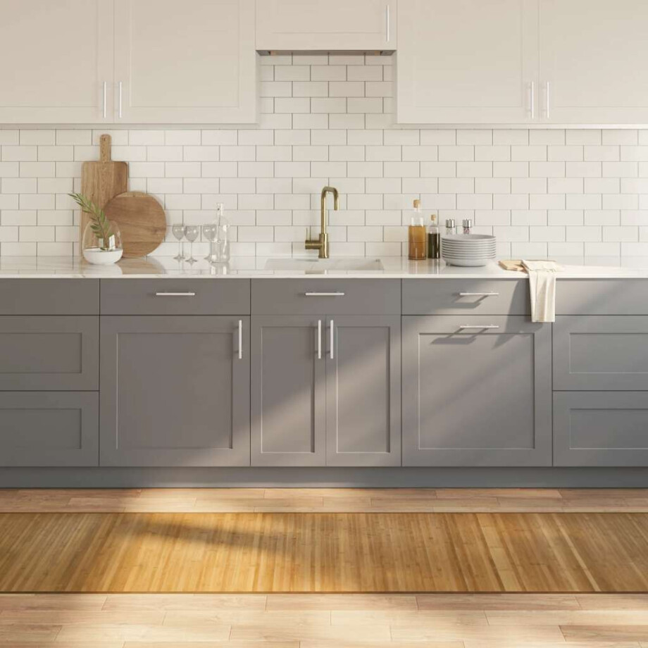 vidaXL Vloerkleed rechthoekig 70x400 cm bamboe naturel afbeelding 1