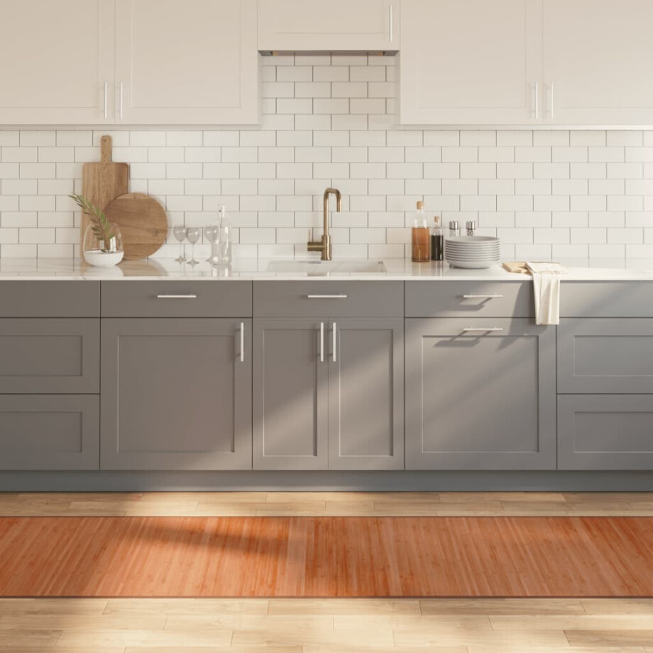 vidaXL Vloerkleed rechthoekig 70x1000 cm bamboe bruin vidaXL Vloerkleed rechthoekig 70x1000 cm bamboe bruin afbeelding 1