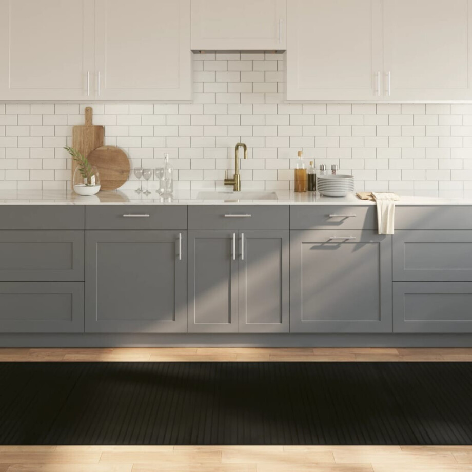vidaXL Vloerkleed rechthoekig 100x400 cm bamboe zwart vidaXL Vloerkleed rechthoekig 100x400 cm bamboe zwart afbeelding 1