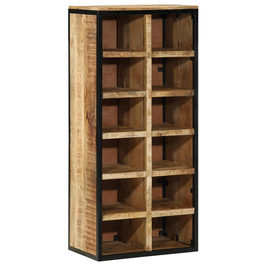 vidaXL Schoenenkast Bruin 50 x 30 x 110 cm Massief Mango Hout vidaXL Schoenenkast Bruin 50 x 30 x 110 cm Massief Mango Hout afbeelding 1