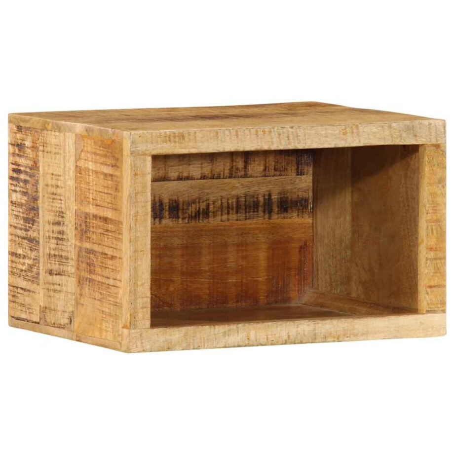 vidaXL Nachtkastje Bruin 40 x 30 x 25 cm Massief Mango Hout afbeelding 1
