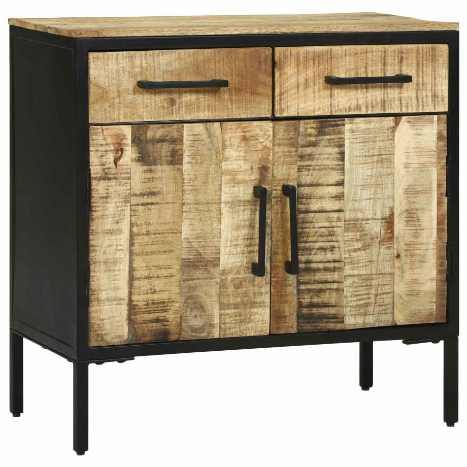 vidaXL Dressoir met lade 70 x 35 x 70 cm Massief mangohout vidaXL Dressoir met lade 70 x 35 x 70 cm Massief mangohout afbeelding 1