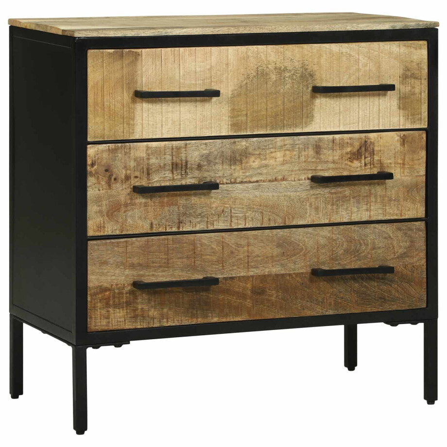 vidaXL Dressoir met lade 70 x 35 x 70 cm Massief mangohout vidaXL Dressoir met lade 70 x 35 x 70 cm Massief mangohout afbeelding 1
