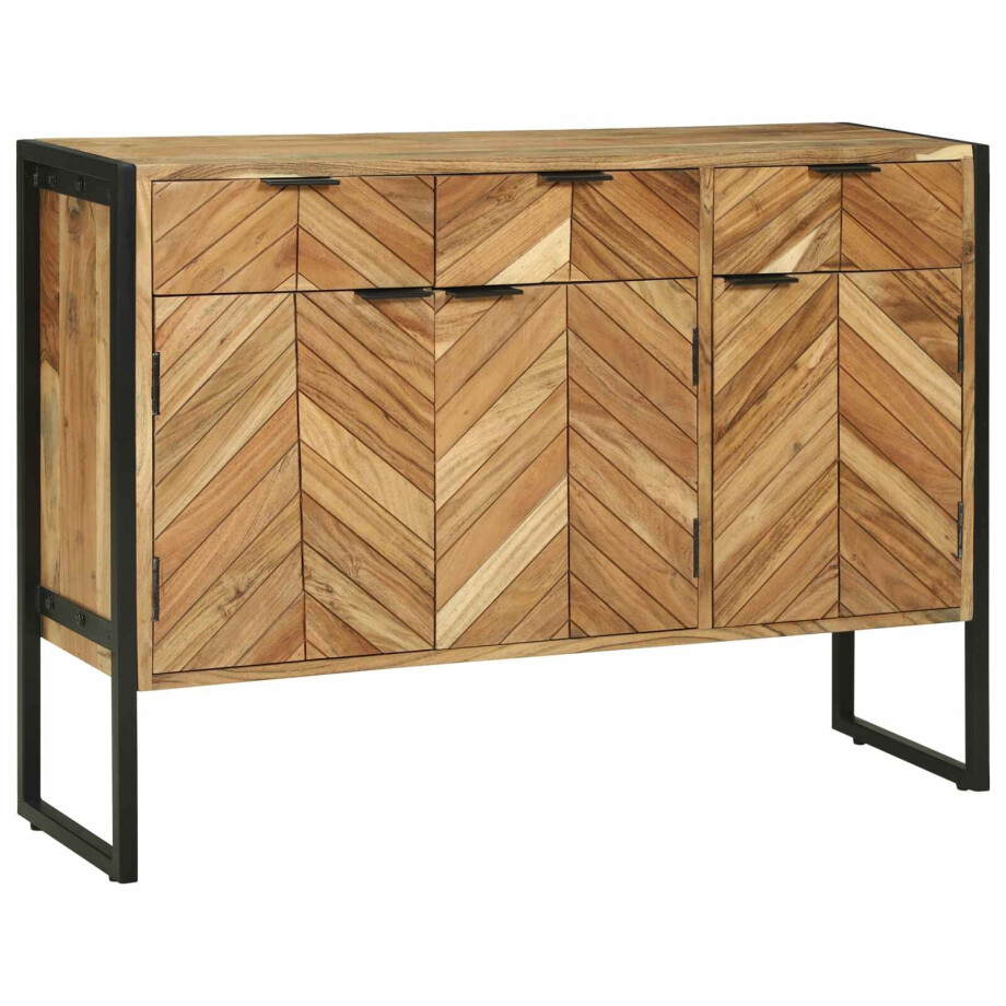 vidaXL Dressoir 100 x 30 x 75 cm Massief acaciahout afbeelding 1