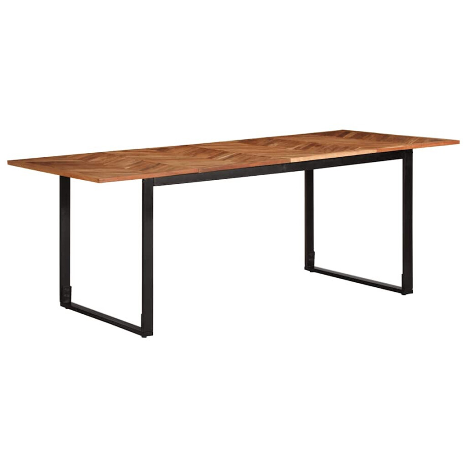 vidaXL Eettafel 200x100x75 cm massief acaciahout vidaXL Eettafel 200x100x75 cm massief acaciahout afbeelding 1