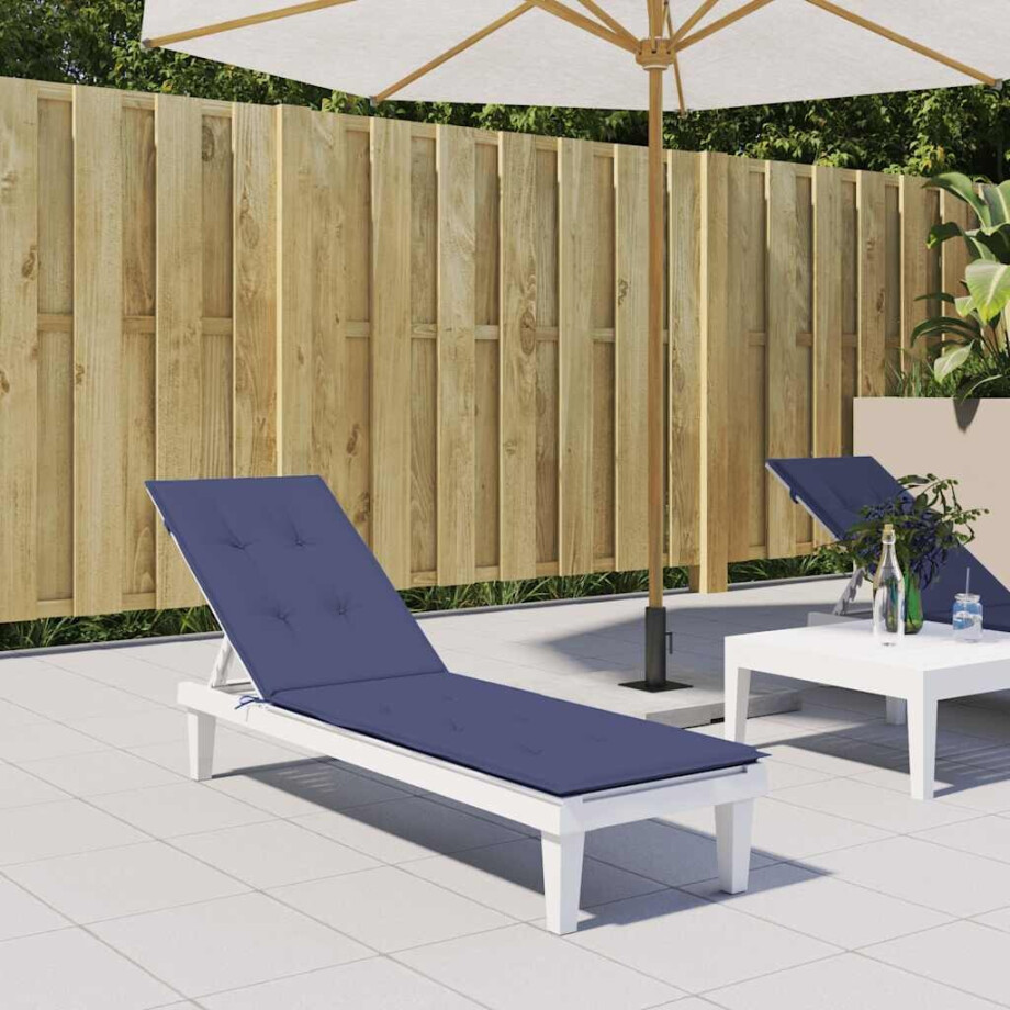 vidaXL Terrasstoelkussen oxford stof marineblauw afbeelding 1