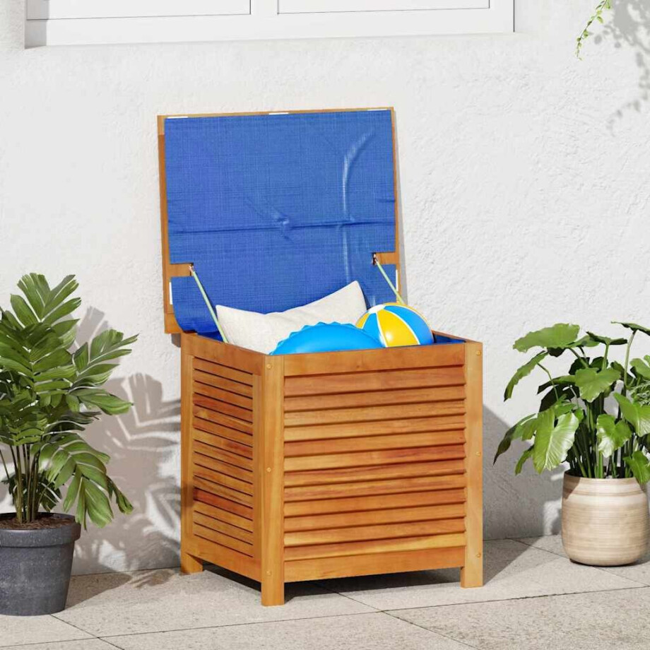 vidaXL Tuinbox met jaloezieën 60x50x56 cm massief acaciahout afbeelding 1