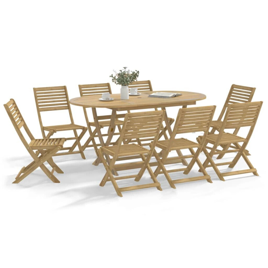 vidaXL Tuinstoelen 8 st inklapbaar 48,5x61,5x87 cm massief acaciahout vidaXL Tuinstoelen 8 st inklapbaar 48,5x61,5x87 cm massief acaciahout afbeelding 1