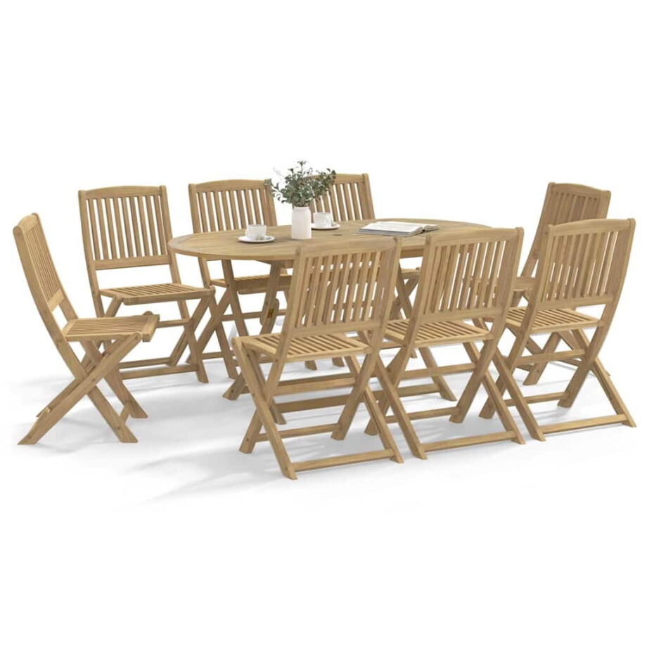 vidaXL Tuinstoelen 8 st inklapbaar 44x50x88 cm massief acaciahout vidaXL Tuinstoelen 8 st inklapbaar 44x50x88 cm massief acaciahout afbeelding 1