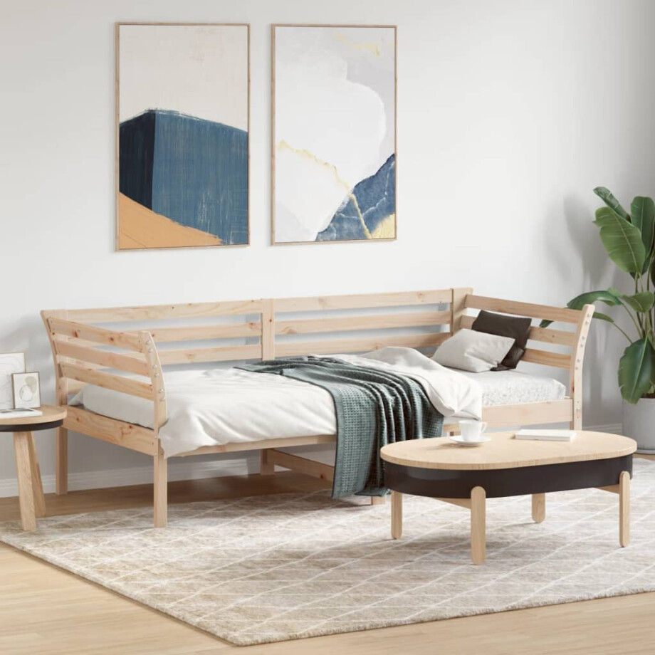 vidaXL Slaapbank zonder matras 90x190 cm massief grenenhout afbeelding 1
