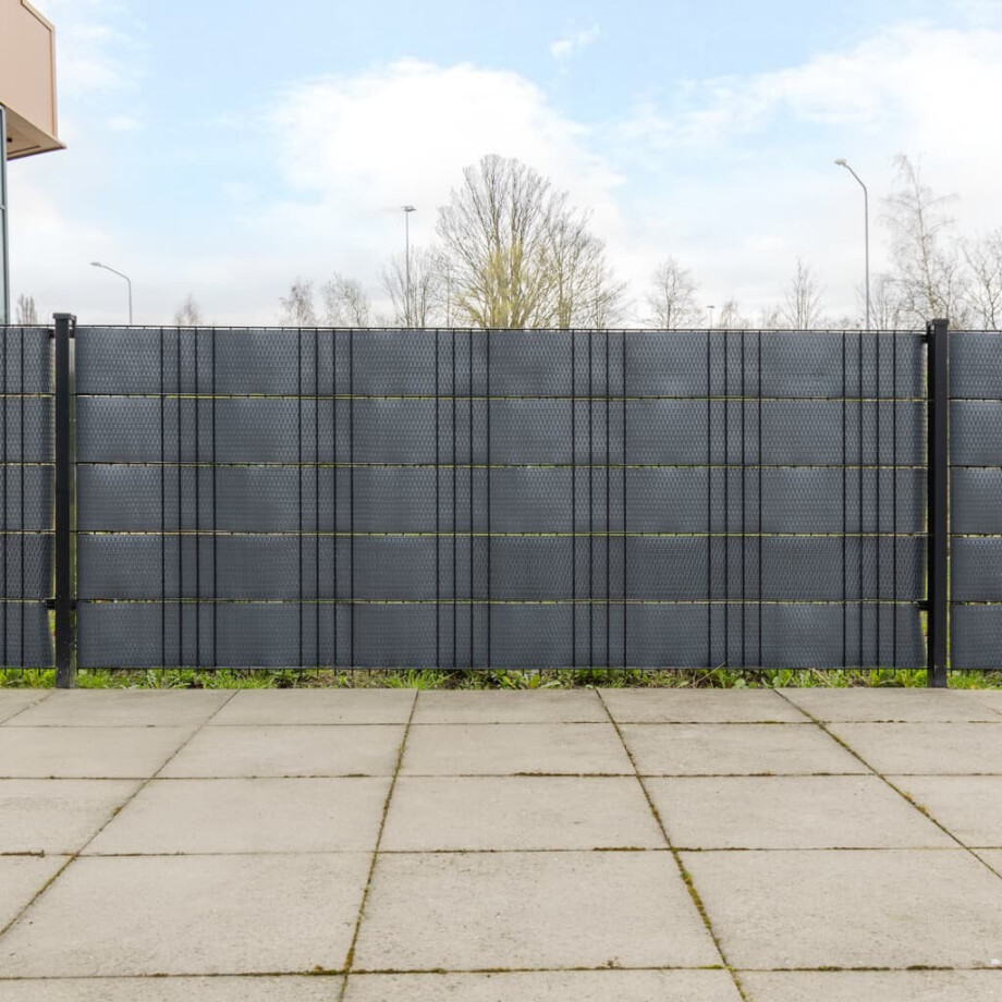 vidaXL Balkonschermen 10 st 255x19 cm poly rattan antracietkleurig vidaXL Balkonschermen 10 st 255x19 cm poly rattan antracietkleurig afbeelding 1